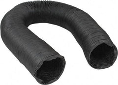 Hi-Tech Duravent - 8" ID, 25' Long, Neoprene Coated Polyester Blower & Duct Hose - Black, 10" Bend Radius, 15 In/Hg, 21 Max psi, -40 to 250°F, Chemical and Abrasion Resistant - Top Tool & Supply