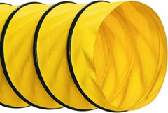 Hi-Tech Duravent - 16" ID, 25' Long, Polyester Blower & Duct Hose - Yellow, 8" Bend Radius, 4.1 In/Hg, 9.7 Max psi, -40 to 250°F - Top Tool & Supply