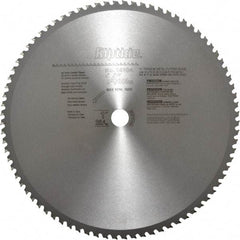 Porter-Cable - 14" Diam, 1" Arbor Hole Diam, 80 Tooth Wet & Dry Cut Saw Blade - Carbide-Tipped, Cutoff Action, Standard Round Arbor - Top Tool & Supply