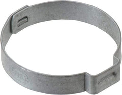 Oetiker - 30 to 33.1mm, Zinc-Plated 1-Ear Clamp - 1-5/16" Noml Size, 10mm Inner Width, 7mm Wide x 0.75mm Thick, Carbon Steel - Top Tool & Supply