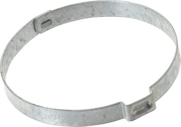 Oetiker - 57.4 to 60.5mm, Zinc-Plated 1-Ear Clamp - 2-3/8" Noml Size, 10mm Inner Width, 7mm Wide x 0.75mm Thick, Carbon Steel - Top Tool & Supply