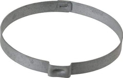 Oetiker - 60.4 to 63.5mm, Zinc-Plated 1-Ear Clamp - 2-1/2" Noml Size, 10mm Inner Width, 7mm Wide x 0.75mm Thick, Carbon Steel - Top Tool & Supply