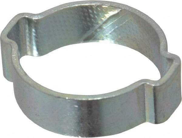 Oetiker - 22.5 to 27mm, Zinc-Plated 2-Ear Clamp - 1" Noml Size, 7.07mm Inner Width, 10mm Wide x 1.5mm Thick, Carbon Steel - Top Tool & Supply