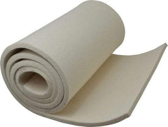 Made in USA - 3/8 Inch Thick x 60 Inch Wide x 12 Inch Long, Pressed Wool Felt Sheet - 6 Lbs/Square Yd., White, 500 psi - Top Tool & Supply