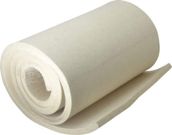 Made in USA - 1/2 Inch Thick x 60 Inch Wide x 12 Inch Long, Pressed Wool Felt Sheet - 8 Lbs/Square Yd., White, 500 psi - Top Tool & Supply