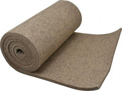 Made in USA - 3/8 Inch Thick x 72 Inch Wide x 12 Inch Long, Pressed Wool Felt Sheet - 4.6 Lbs/Square Yd., Gray, 250 psi - Top Tool & Supply