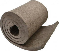 Made in USA - 3/4 Inch Thick x 72 Inch Wide x 12 Inch Long, Pressed Wool Felt Sheet - 9.2 Lbs/Square Yd., Gray, 250 psi - Top Tool & Supply