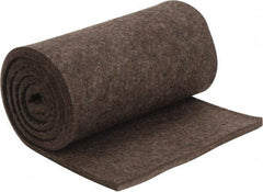 Made in USA - 1/2 Inch Thick x 72 Inch Wide x 12 Inch Long, Pressed Wool Felt Sheet - 4.2 Lbs/Square Yd., Gray, 75 psi - Top Tool & Supply