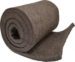 Made in USA - 3/4 Inch Thick x 72 Inch Wide x 12 Inch Long, Pressed Wool Felt Sheet - 6.4 Lbs/Square Yd., Gray, 75 psi - Top Tool & Supply