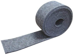 Made in USA - 1/8 Inch Thick x 1 Inch Wide x 5 Ft. Long, Felt Stripping - Gray, Plain Backing - Top Tool & Supply