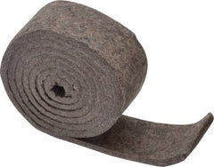 Made in USA - 1/4 Inch Thick x 2 Inch Wide x 5 Ft. Long, Felt Stripping - Gray, Plain Backing - Top Tool & Supply