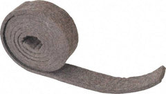 Made in USA - 1/4 Inch Thick x 1-1/2 Inch Wide x 5 Ft. Long, Felt Stripping - Gray, Plain Backing - Top Tool & Supply