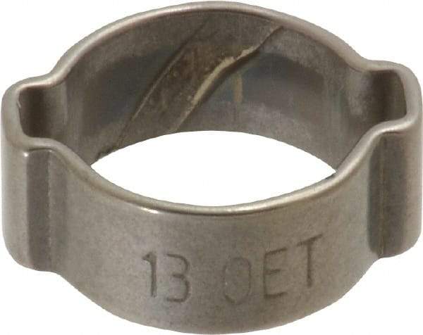 Oetiker - 11 to 13mm, 2 Ear Clamp - 1/2" Nominal Size - Top Tool & Supply