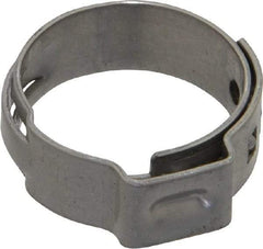 Oetiker - Stepless Ear Clamp - 11/16" Noml Size, 8mm Inner Width, 7mm Wide x 0.6mm Thick, Stainless Steel - Top Tool & Supply