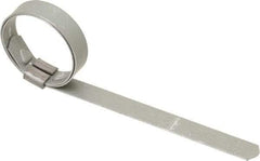 IDEAL TRIDON - 1" ID Galvanized Steel Preformed J-Type Clamp - 3/8" Wide, 0.025" Thick - Top Tool & Supply