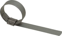 IDEAL TRIDON - 1-1/2" ID Galvanized Steel Preformed J-Type Clamp - 5/8" Wide, 0.03" Thick - Top Tool & Supply