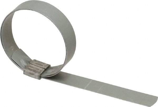 IDEAL TRIDON - 2" ID, Galvanized Steel Preformed J-Type Clamp - 5/8" Wide x 0.03" Thick - Top Tool & Supply