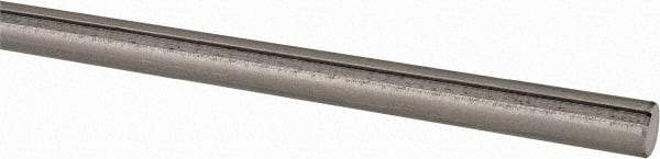 Made in USA - 3/8" Diam, 2' Long, 1045 Steel Keyed Round Linear Shafting - 3/32" Key - Top Tool & Supply