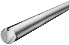 Made in USA - 1-1/2" Diam, 5' Long, 1045 Steel Keyed Round Linear Shafting - 3/8" Key - Top Tool & Supply