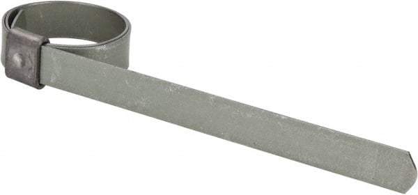 IDEAL TRIDON - 13/16" ID Galvanized Steel Preformed Center Punch Clamp - 3/8" Wide, 0.025" Thick - Top Tool & Supply