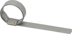 IDEAL TRIDON - 1-1/4" ID Galvanized Steel Preformed Center Punch Clamp - 5/8" Wide, 0.025" Thick - Top Tool & Supply