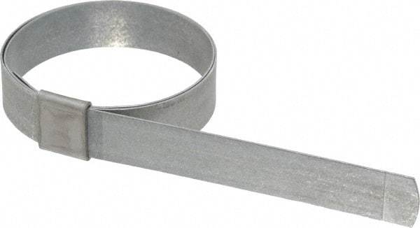 IDEAL TRIDON - 2" ID Galvanized Steel Preformed Center Punch Clamp - 5/8" Wide, 0.025" Thick - Top Tool & Supply