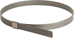 IDEAL TRIDON - 7" ID, Galvanized Steel Preformed Center Punch Type Clamp - 5/8" Wide x 0.03" Thick - Top Tool & Supply