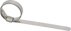 IDEAL TRIDON - 1" ID, Grade 201, Stainless Steel Preformed J-Type Clamp - 3/8" Wide x 0.025" Thick - Top Tool & Supply