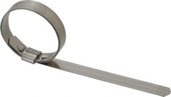 IDEAL TRIDON - 1-3/8" ID, Grade 201, Stainless Steel Preformed J-Type Clamp - 3/8" Wide x 0.025" Thick - Top Tool & Supply