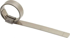 IDEAL TRIDON - 1" ID, Grade 201, Stainless Steel Preformed J-Type Clamp - 1/2" Wide x 0.03" Thick - Top Tool & Supply