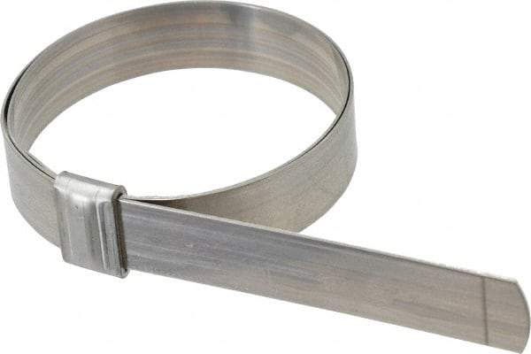 IDEAL TRIDON - 2-3/4" ID, Grade 201, Stainless Steel Preformed J-Type Clamp - 3/4" Wide x 0.03" Thick - Top Tool & Supply