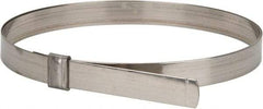 IDEAL TRIDON - 7" ID, Grade 201, Stainless Steel Preformed J-Type Clamp - 3/4" Wide x 0.03" Thick - Top Tool & Supply