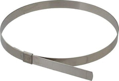 IDEAL TRIDON - 7" ID, Grade 201, Stainless Steel Preformed Center Punch Type Clamp - 5/8" Wide x 0.025" Thick - Top Tool & Supply