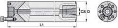 Kennametal - 1/4-18 Threaded Mount, Boring Head Straight Shank - Threaded Mount Mount, 11 Inch Overall Length - Exact Industrial Supply