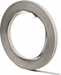 IDEAL TRIDON - Grade 201, Stainless Steel Banding Strap Roll - 5/8" Wide x 0.03" Thick - Top Tool & Supply