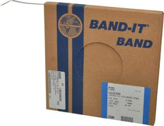 Made in USA - Grade 200 to 300, Stainless Steel Banding Strap Roll - 3/8" Wide x 0.015" Thick - Top Tool & Supply