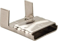 Made in USA - Grade 200 to 300, Stainless Steel Banding Strap Buckle - 5/8" Wide - Top Tool & Supply