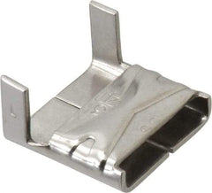 Made in USA - Grade 200 to 300, Stainless Steel Banding Strap Buckle - 3/4" Wide - Top Tool & Supply