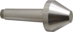 Riten - 2-3/4" Head Diam, Hardened Tool Steel Bull Nose Point Solid Dead Center - 4MT Morse Taper, 2-3/4" Point Diam, 1.508" Point Length, 2-15/16" OAL - Top Tool & Supply