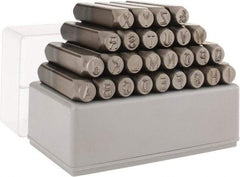 C.H. Hanson - 27 Piece, 5/16" Character Steel Stamp Set - Letters, Heavy Duty - Top Tool & Supply