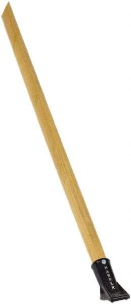 Harper Brush - 60 x 1-1/8" Wood Squeegee Handle - Bolt-On Connection, Tan - Top Tool & Supply