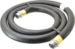 Continental ContiTech - 1" ID x 1-1/8" OD x 8' OAL, NPT Male x Male Petroleum Transfer Hose - 100 Max Working psi, 1" Fitting, Black - Top Tool & Supply