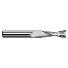 ‎End Mills for Plastics - 2 Flute - 0.0625″ (1/16″) Cutter Diameter × 0.3120″ (5/16″) Length of Cut Carbide Square Upcut End Mill for Plastic, 2 Flutes - Exact Industrial Supply