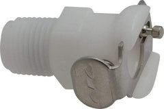 CPC Colder Products - 1/8" Nominal Flow, 1/8 NPT Thread, Female, Inline Threaded-Female Socket - 120 Max psi, -40 to 180°F, Acetal Coupling, Buna-N O-Ring - Top Tool & Supply