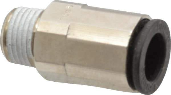 Legris - 5/16" Outside Diam, 1/8 NPT, Nickel Plated Brass Push-to-Connect Tube Male Connector - 290 Max psi - Top Tool & Supply