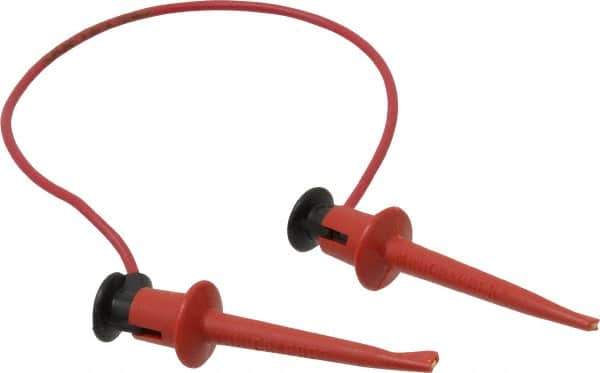 Pomona - Red Electrical Test Equipment Patch Cord - Use with Test Clips - Top Tool & Supply