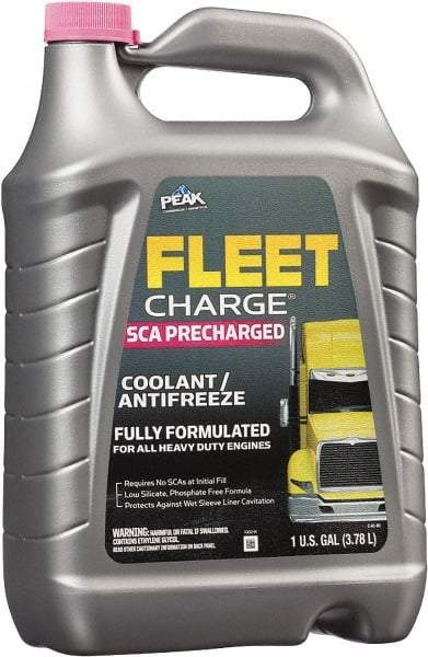 Peak - 1 Gal Heavy Duty Antifreeze & Coolant - Ethylene Glycol with SCA & Inhibitors Composition - Top Tool & Supply