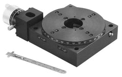 Parker - Rotary Positioning Stages Style: Worm Gear Drive Heavy Load Stage Thread Size: 1/4-20 - Top Tool & Supply