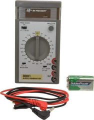 B&K Precision - 0/-20 dB, 600 Ohm, 1,500 MHz Sine Wave, Analog Display Function Generator - 10 ppm Wave Accuracy, 20 dB Amplitude, Includes 9V Battery, Instruction Manual, Two Standard Banana Plug to Insulated Clip Test Leads - Top Tool & Supply