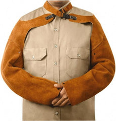 Steiner - Size Standard, Brown Leather Sleeve - 23" Long Sleeve, Elastic Opening at Both Ends - Top Tool & Supply